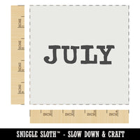 July Month Calendar Fun Text Wall Cookie DIY Craft Reusable Stencil