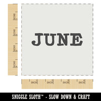 June Month Calendar Fun Text Wall Cookie DIY Craft Reusable Stencil