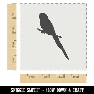 Parakeet on Branch Bird Solid Wall Cookie DIY Craft Reusable Stencil