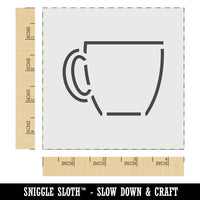 Coffee Mug Cup Outline Wall Cookie DIY Craft Reusable Stencil