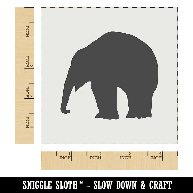 Elephant Side View Solid Wall Cookie DIY Craft Reusable Stencil