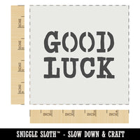 Good Luck Fun Text Wall Cookie DIY Craft Reusable Stencil