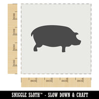 Pig Solid Side View Wall Cookie DIY Craft Reusable Stencil