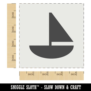 Sail Boat Solid Wall Cookie DIY Craft Reusable Stencil