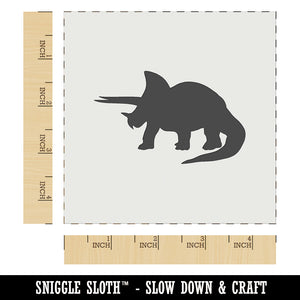 Triceratops Dinosaur Solid Wall Cookie DIY Craft Reusable Stencil