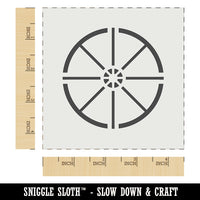 Wagon Wheel Solid Wall Cookie DIY Craft Reusable Stencil