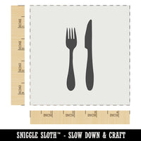 Fork Knife Utensils Eating Sketch Wall Cookie DIY Craft Reusable Stencil