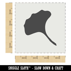 Ginkgo Leaf Solid Wall Cookie DIY Craft Reusable Stencil