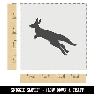 Kangaroo Jumping Solid Wall Cookie DIY Craft Reusable Stencil