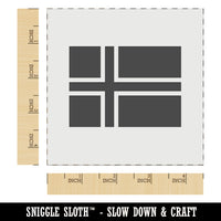 Norway Flag Wall Cookie DIY Craft Reusable Stencil