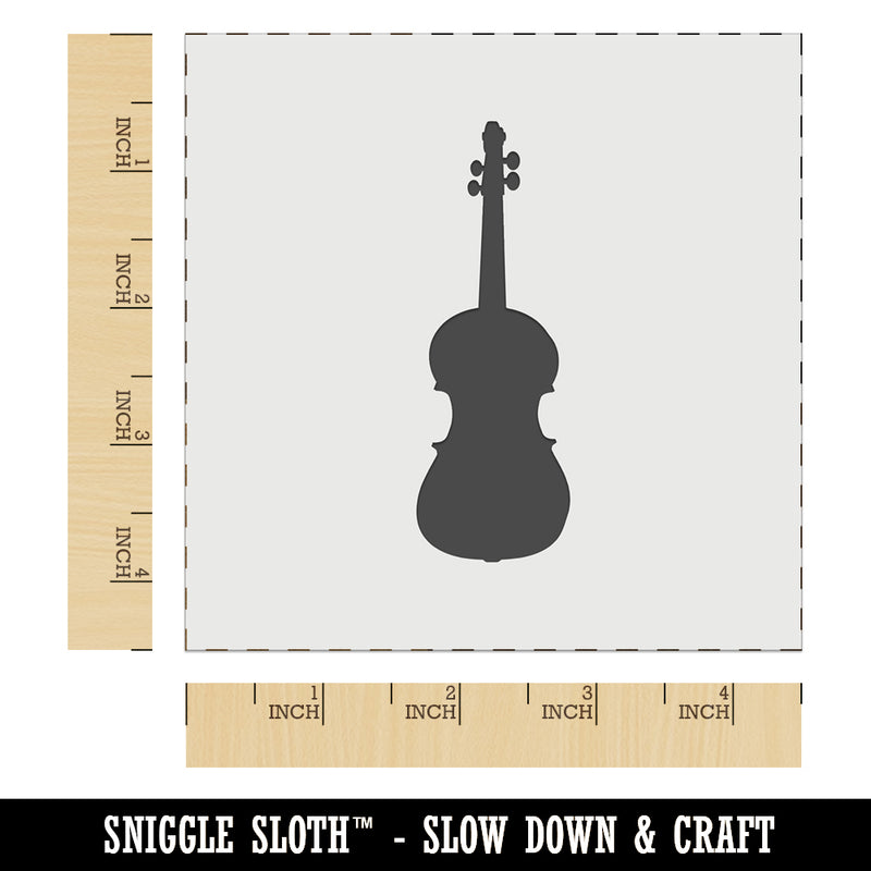 Violin Music Instrument Silhouette Wall Cookie DIY Craft Reusable Stencil