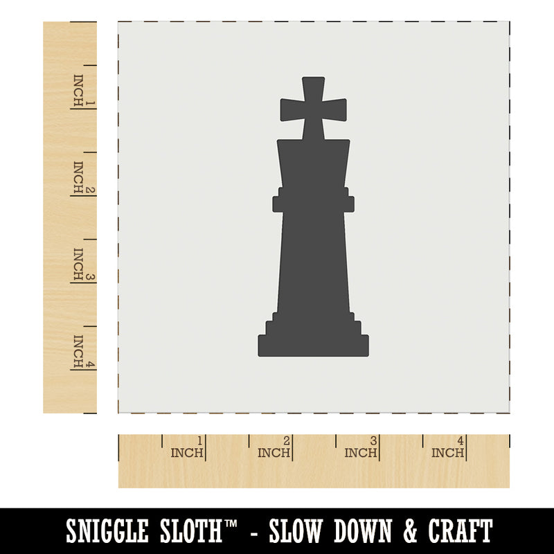 Chess King Piece Wall Cookie DIY Craft Reusable Stencil