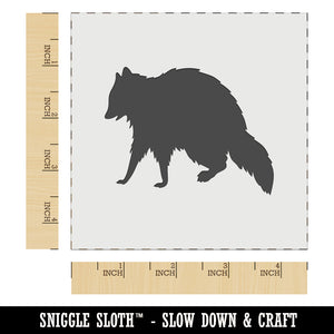 Racoon Walking Solid Wall Cookie DIY Craft Reusable Stencil