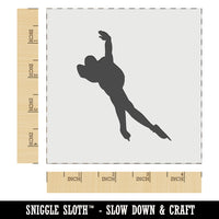 Speed Skating Skater Wall Cookie DIY Craft Reusable Stencil