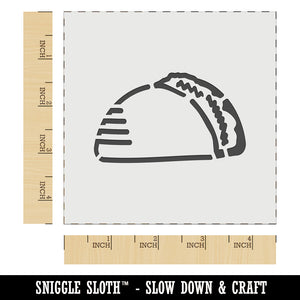 Taco Doodle Wall Cookie DIY Craft Reusable Stencil