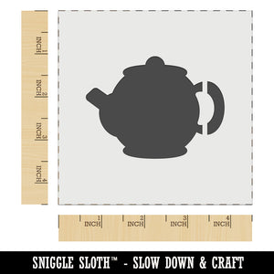 Teapot Kettle Solid Wall Cookie DIY Craft Reusable Stencil