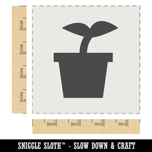 Plant Sprout Gardening Solid Wall Cookie DIY Craft Reusable Stencil