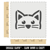 Peeking Cat Wall Cookie DIY Craft Reusable Stencil