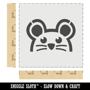 Peeking Mouse Wall Cookie DIY Craft Reusable Stencil