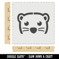 Peeking Otter Wall Cookie DIY Craft Reusable Stencil