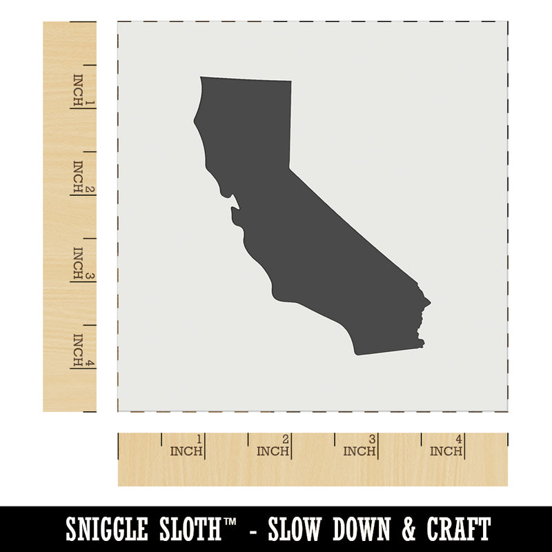 California State Silhouette Wall Cookie DIY Craft Reusable Stencil