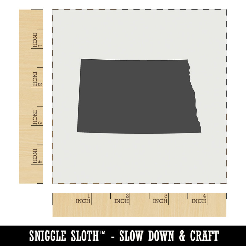 North Dakota State Silhouette Wall Cookie DIY Craft Reusable Stencil