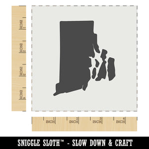 Rhode Island State Silhouette Wall Cookie DIY Craft Reusable Stencil