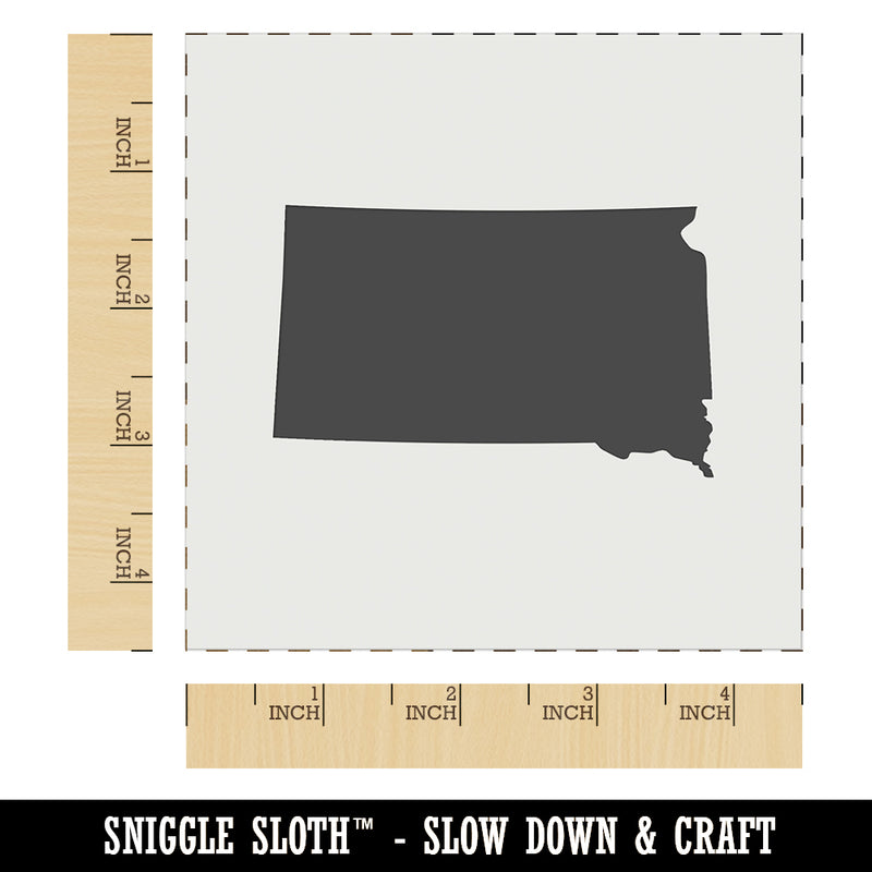 South Dakota State Silhouette Wall Cookie DIY Craft Reusable Stencil