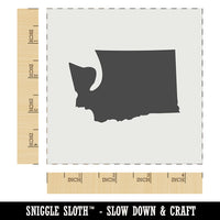 Washington State Silhouette Wall Cookie DIY Craft Reusable Stencil