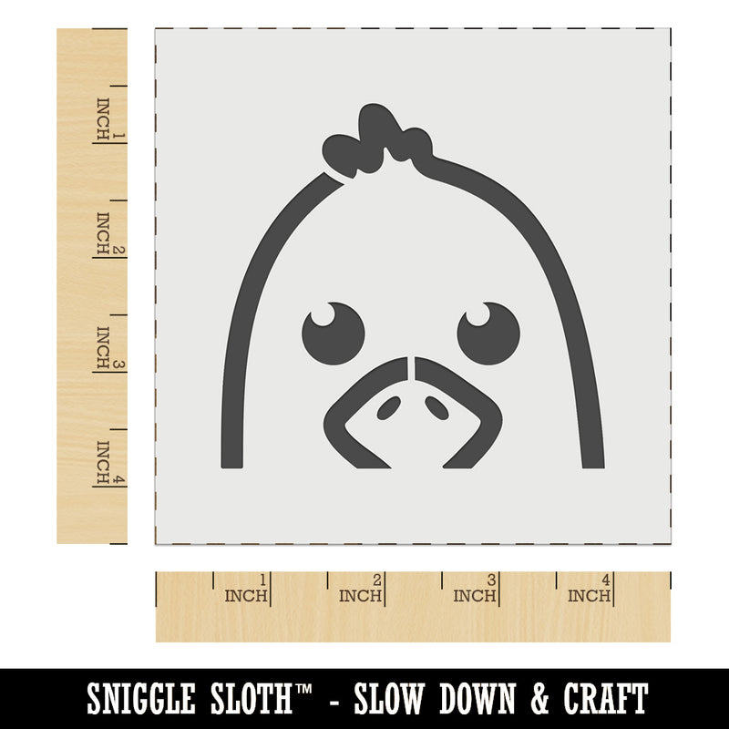 Peeking Bird Seagull Wall Cookie DIY Craft Reusable Stencil