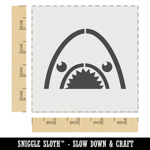 Peeking Shark Wall Cookie DIY Craft Reusable Stencil