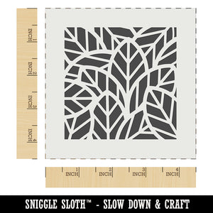 Leaves Overlapping Wall Cookie DIY Craft Reusable Stencil