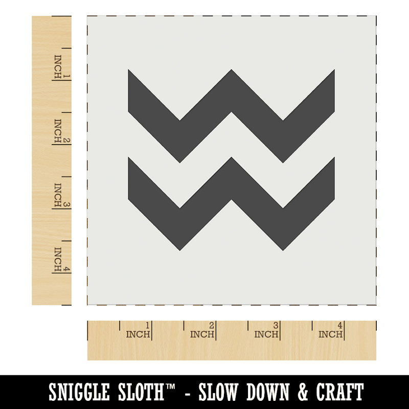 Chevrons for Seamless Repeating Pattern Wall Cookie DIY Craft Reusable Stencil