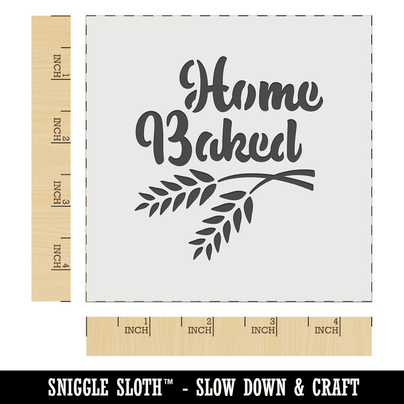 Home Baked Bread Baking Wall Cookie DIY Craft Reusable Stencil