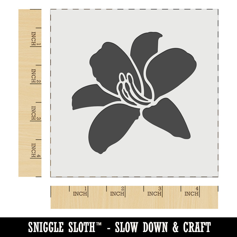 Daylily Lily Flower Wall Cookie DIY Craft Reusable Stencil