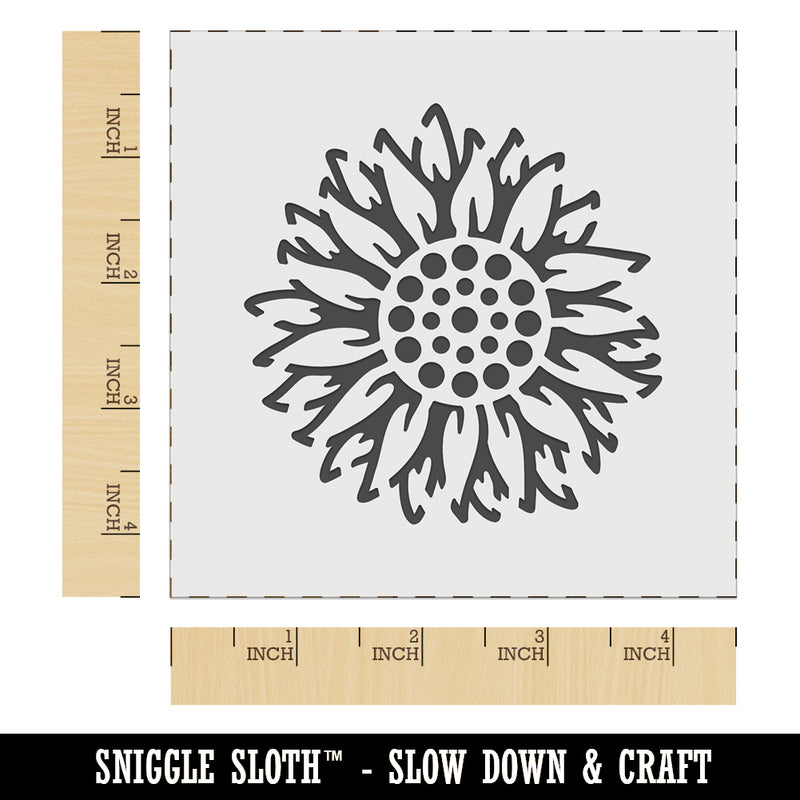 Decorative Sunflower Wall Cookie DIY Craft Reusable Stencil