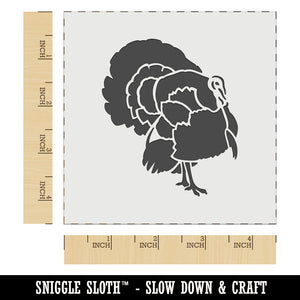 Male Turkey with Feathers Out Thanksgiving Wall Cookie DIY Craft Reusable Stencil