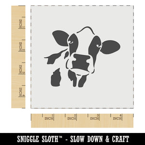 Silly Cow Face Wall Cookie DIY Craft Reusable Stencil