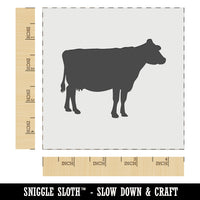 Solid Cow Farm Animal Wall Cookie DIY Craft Reusable Stencil