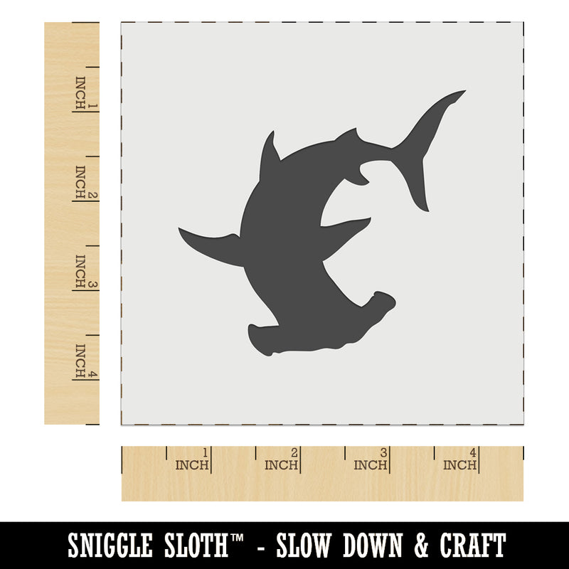 Hammerhead Shark Silhouette Wall Cookie DIY Craft Reusable Stencil