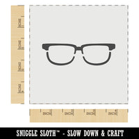 Horn Rimmed Eye Glasses Spectacles Lenses Goggles Wall Cookie DIY Craft Reusable Stencil