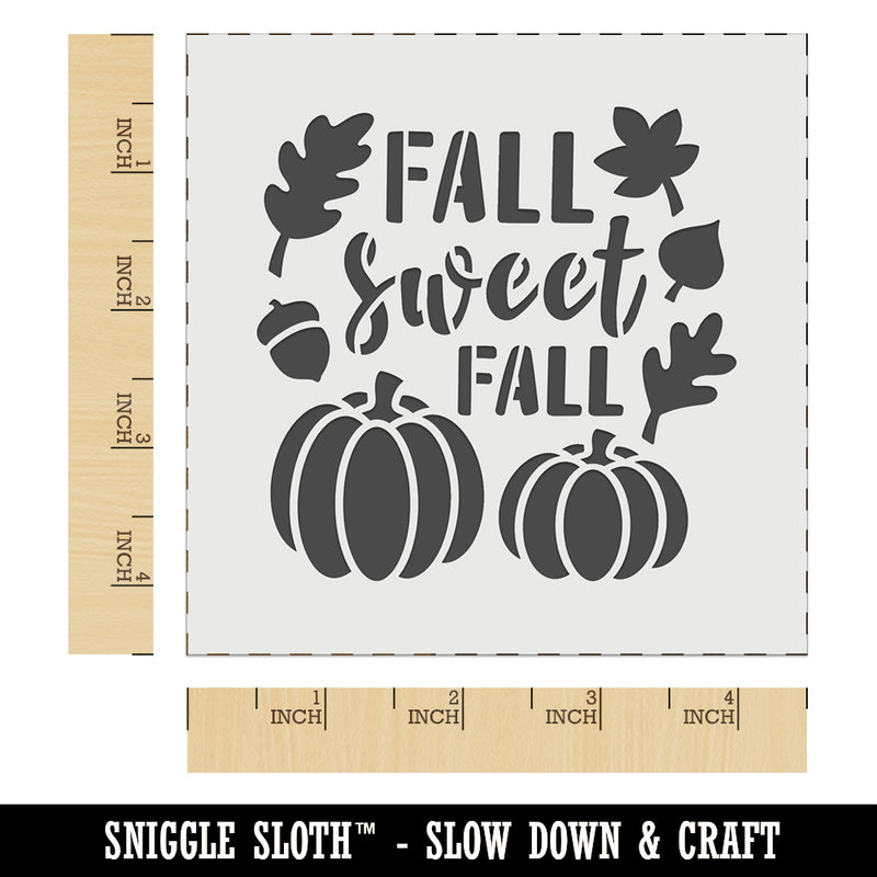Sweet Fall Pumpkins Acorn Wall Cookie DIY Craft Reusable Stencil