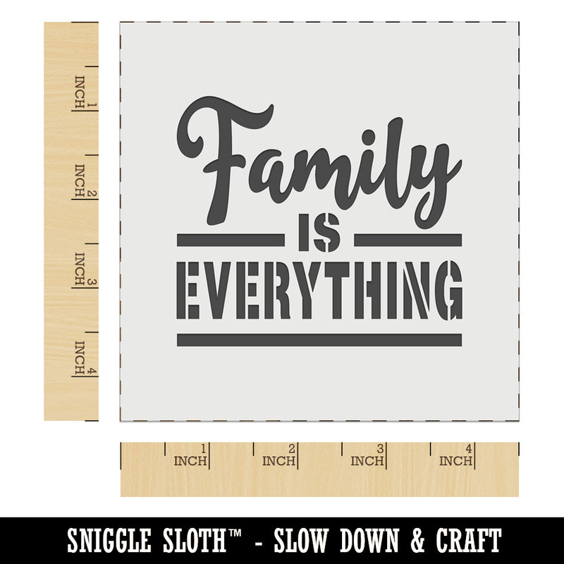 Family is Everything Wall Cookie DIY Craft Reusable Stencil