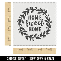 Home Sweet Home Wreath Wall Cookie DIY Craft Reusable Stencil