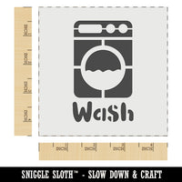 Laundry Wash Washing Machine Wall Cookie DIY Craft Reusable Stencil