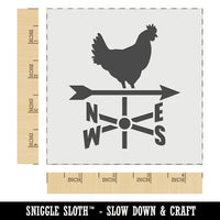 Rooster Weathervane North South West East Wall Cookie DIY Craft Reusable Stencil