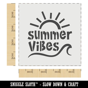 Summer Vibes Wall Cookie DIY Craft Reusable Stencil