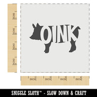 Pig Oink Farm Animal Wall Cookie DIY Craft Reusable Stencil