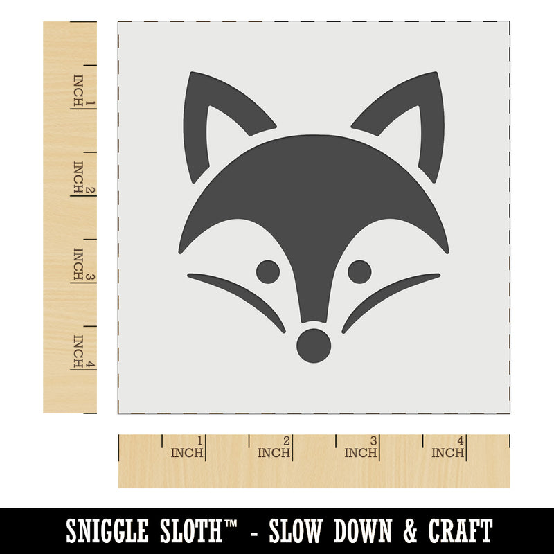 Sweet Fox Head Face Wall Cookie DIY Craft Reusable Stencil