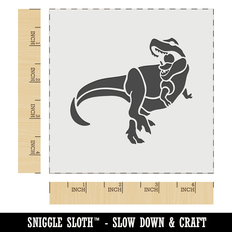 Tyrannosaurus Rex Dinosaur Roaring Wall Cookie DIY Craft Reusable Stencil